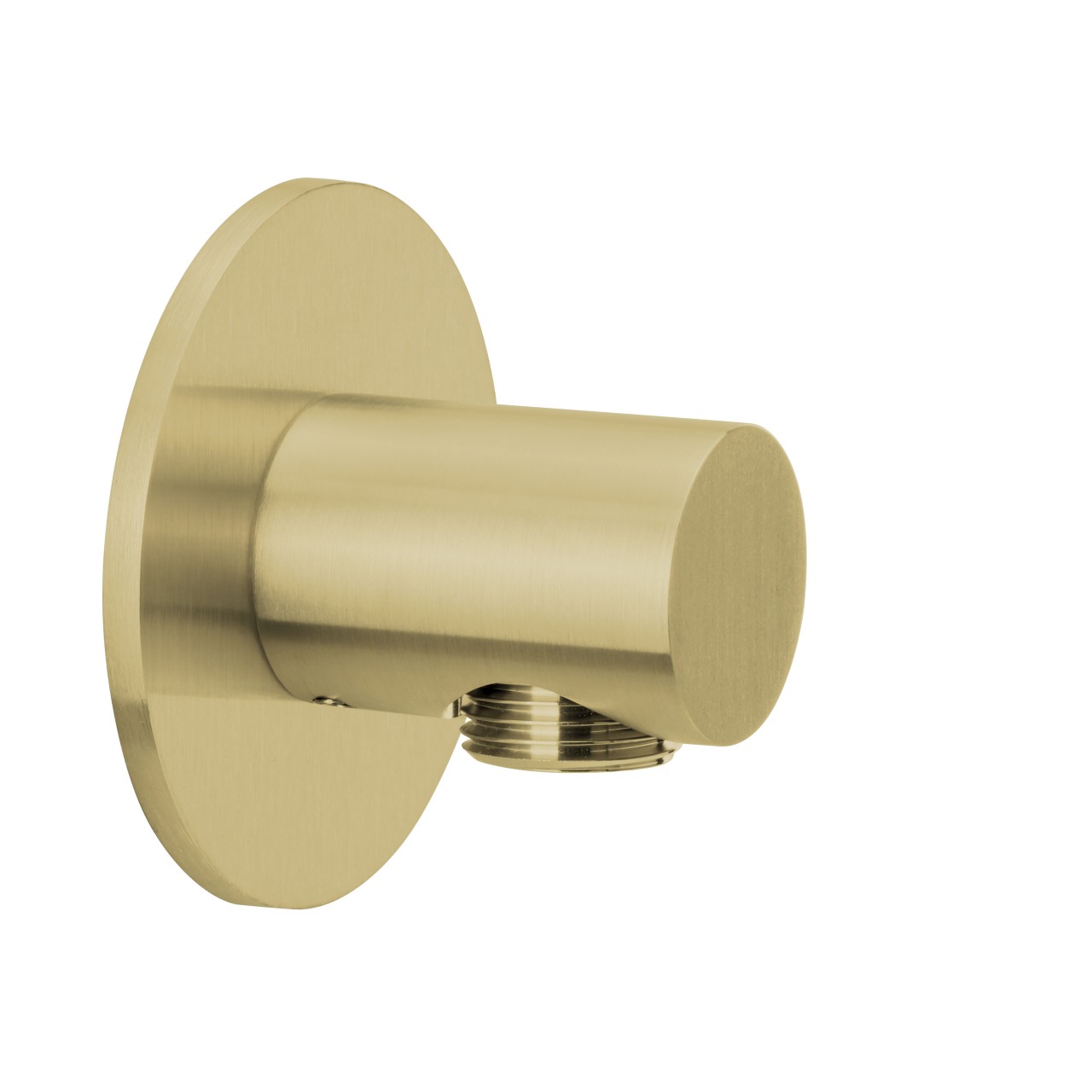 Herzbach spa ix pvd Brauseanschlussbogen rund rosette 70 rund brass, Brass Steel, 21.995100.1.41 21.995100.1.41 von Herzbach