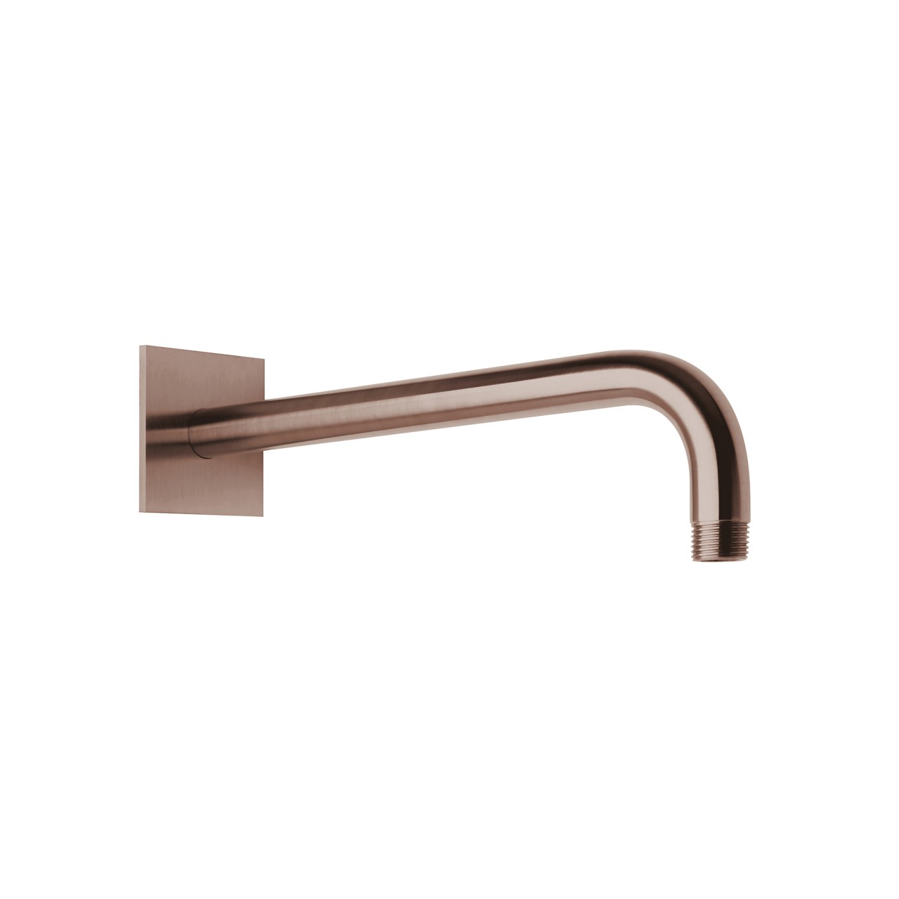 Herzbach spa ix pvd wandarm 350 rosette 70 eckig copper, Copper Steel, 21.960350.2.39 21.960350.2.39 von Herzbach