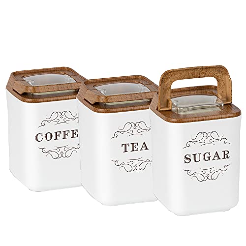 Herzberg HGOKY237 Tee-/Kaffee-/Zucker-Set Hg-onoy237: 3-Zimmer-Vakuumspeicher-Topf, Ceramic von Herzberg