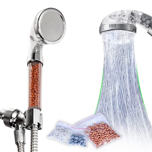 Jooe Handheld Shower Head High Pressure Ionic Filter Hard Water Showerheads for The Bathroom, Round, Chrome Decoration Jooe Handheld Shower Head High Pressure Ionic Filter Hard Water Showerheads for The Bathroom, Round, Chrome Decoration von Herzberg