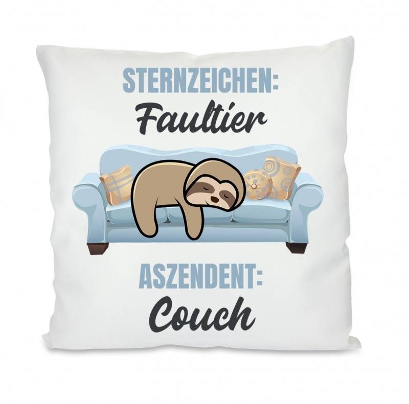 Herzbotschaft Dekokissen Kissen mit einseitigem Motiv Sternzeichen Faultier Aszendet Couch, Kissenhülle mit Füllung Herzbotschaft Dekokissen Kissen mit einseitigem Motiv Sternzeichen Faultier Aszendet Couch, Kissenhülle mit Füllung von Herzbotschaft