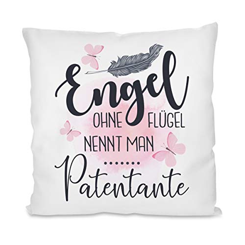 Herzbotschaft Kissen mit Motiv - Engel ohne Flügel nennt Man Patentante Herzbotschaft Kissen mit Motiv - Engel ohne Flügel nennt Man Patentante von Herzbotschaft