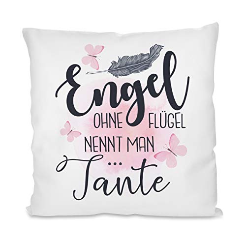 Herzbotschaft Kissen mit Motiv - Engel ohne Flügel nennt Man Tante Herzbotschaft Kissen mit Motiv - Engel ohne Flügel nennt Man Tante von Herzbotschaft