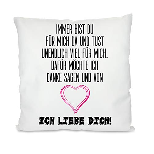 Herzbotschaft Kissen mit Motiv Modell: Ich Liebe Dich von Herzbotschaft