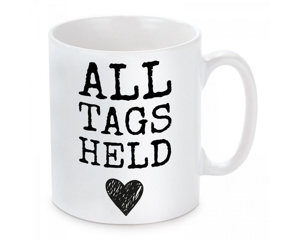 Herzbotschaft Tasse Kaffeebecher mit Motiv Alltagsheldin, Keramik, Kaffeetasse spülmaschinenfest und mikrowellengeeignet Herzbotschaft Tasse Kaffeebecher mit Motiv Alltagsheldin, Keramik, Kaffeetasse spülmaschinenfest und mikrowellengeeignet von Herzbotschaft