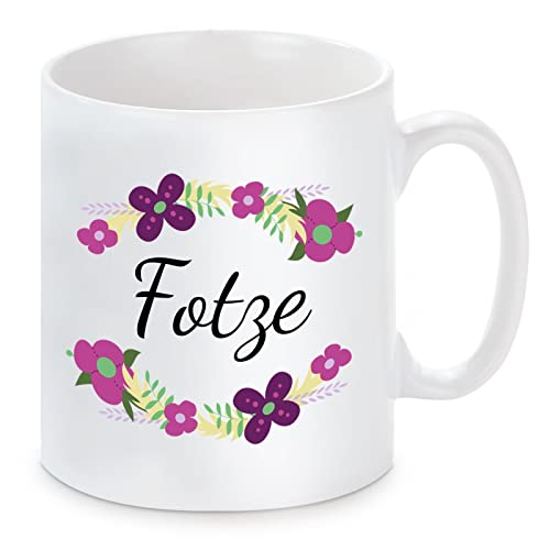 Tasse mit Motiv - Fotze von Herzbotschaft