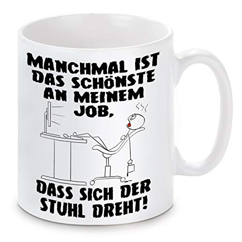 Tasse mit Motiv Modell: Das schönste an meinem Job von Dirndljäger