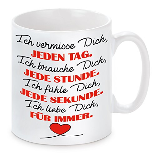 Tasse mit Motiv Modell: Ich liebe Dich für immer von Dirndljäger