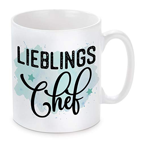 Tasse mit Motiv Modell: Lieblings-Chef von Herzbotschaft