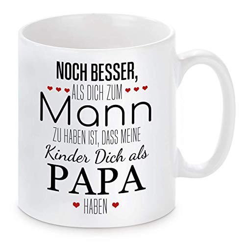 Tasse mit Motiv - Noch besser als dich zum Mann zu haben ist, dass meine Kinder Dich als Mama haben von Herzbotschaft