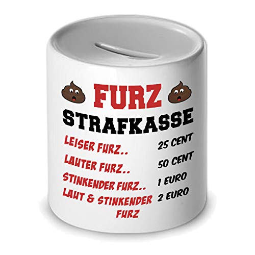 Herzbotschaft Spardose/Furzdose - Strafkasse - Zahle eine Strafe fürs Furzen Herzbotschaft Spardose/Furzdose - Strafkasse - Zahle eine Strafe fürs Furzen von Herzbotschaft