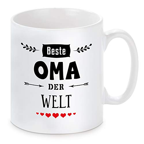 Tasse mit Motiv - Beste(r) der Welt - Oma von Herzbotschaft