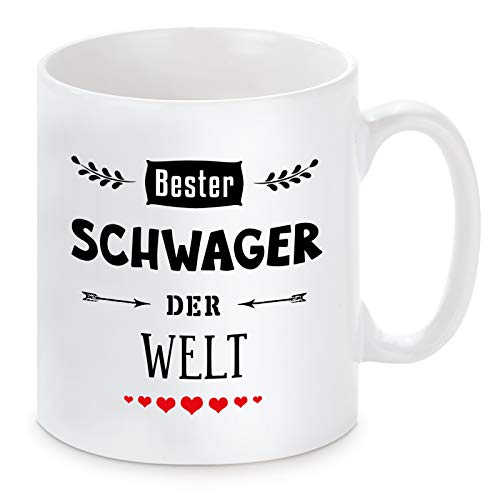 Tasse mit Motiv - Beste(r) der Welt - Schwager von Herzbotschaft