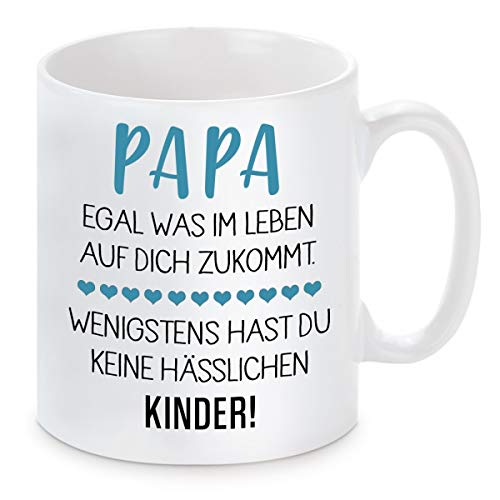 Tasse mit Motiv - Egal was im Leben auf Dich zu kommt - Papa - Kinder von Herzbotschaft