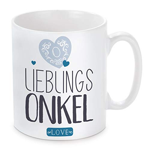 Tasse mit Motiv Modell: Lieblingsonkel von Herzbotschaft
