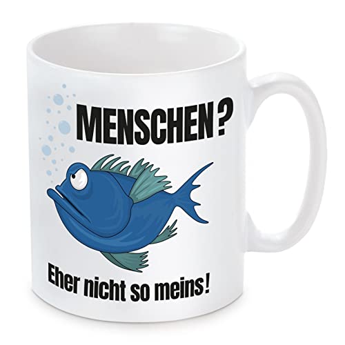 Tasse mit Motiv Modell: Menschen? Eher nicht so meins! von Herzbotschaft