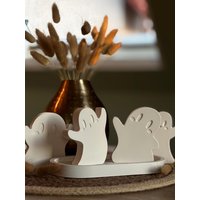 Gespenster Deko I Herbst Geister-Set Halloween Herbst-Deko Hygge Raysin Beton Geschenk Mitbringsel von HerzensglueckSchatze