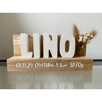 Geburtsgeschenk Name Personalisiert/Geburtstag Baby von HerzenslustByKim