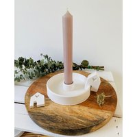 Kerzentablett/Kerzenhalter Rund Rillen Glatt Raysin Stabkerze /Osterdeko Weihnachtsdeko Sternenkind Erinnerungslicht von HerzenslustByKim