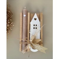 Dankeschön Geschenk Set - Handgemacht Aus Eichenholz, Kerze Und Trockenblumen Perfektes Für Freundin, Kollegen Familie Dankeschön Geschenk Set - Handgemacht Aus Eichenholz, Kerze Und Trockenblumen Perfektes Für Freundin, Kollegen Familie von HerzensmanufakturDE
