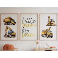 Kinderzimmer Deko Posterset Baustelle Bagger Lastwagen Gelb Wandbild A3 A4 Geschenk Taufe Babyparty Geburtstag Einschulung Junge Mädchen Kinderzimmer Deko Posterset Baustelle Bagger Lastwagen Gelb Wandbild A3 A4 Geschenk Taufe Babyparty Geburtstag Einschulung Junge Mädchen von Herzgetragen