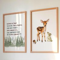 Kinderzimmerposter Set Waldtier Reh Hase Positive Affirmation Wandbild Deko Inspo Geschenk Geburt Taufe Babyparty A3 A4 Kindergarten Schule Kinderzimmerposter Set Waldtier Reh Hase Positive Affirmation Wandbild Deko Inspo Geschenk Geburt Taufe Babyparty A3 A4 Kindergarten Schule von Herzgetragen