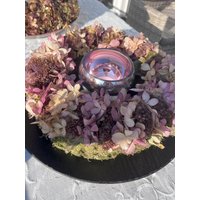 Kranz Aus Hortensie, Fetter Henne Und Moos von Herzlust