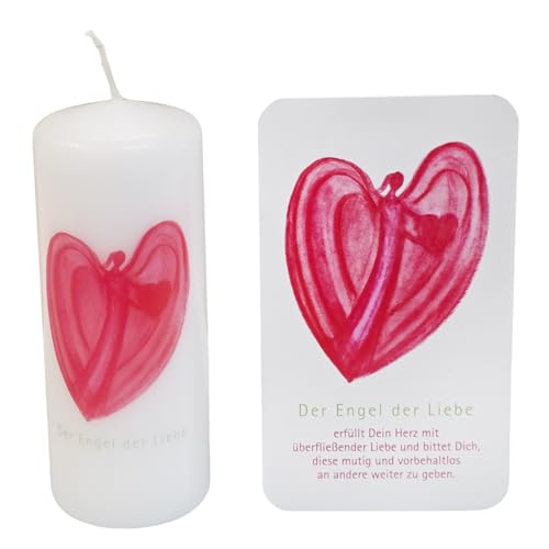 Engel Kerze der Liebe 12 cm mit Spruchkarte - ein Geschenk für Frauen als Symbol der Geborgenheit, des Vertrauens - zu Weihnachten, Valentinstag, Geburtstag oder Muttertag Engel Kerze der Liebe 12 cm mit Spruchkarte - ein Geschenk für Frauen als Symbol der Geborgenheit, des Vertrauens - zu Weihnachten, Valentinstag, Geburtstag oder Muttertag von Herzmensch
