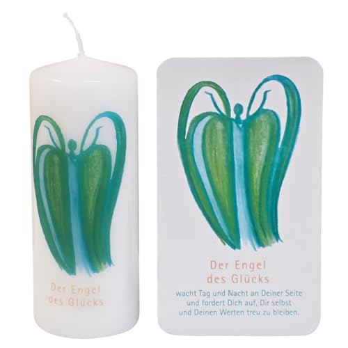 Glücksbringer Engel Kerze des Glücks 12 cm Herzform mit Engelkarte als kleines Geschenk zum Geburtstag, Neujahr, Hochzeit oder als Abschiedsgeschenk Glücksbringer Engel Kerze des Glücks 12 cm Herzform mit Engelkarte als kleines Geschenk zum Geburtstag, Neujahr, Hochzeit oder als Abschiedsgeschenk von Herzmensch
