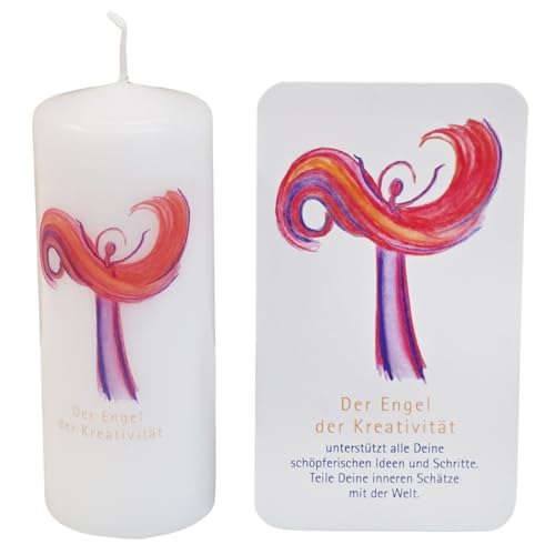 Kerze mit dem Engel der Kreativität 12 cm für neue Ideen, neue Wege - kleines Geschenk zu Weihnachten, Geburtstag, als Mitbringsel oder Kleinigkeit zum Danke sagen Kerze mit dem Engel der Kreativität 12 cm für neue Ideen, neue Wege - kleines Geschenk zu Weihnachten, Geburtstag, als Mitbringsel oder Kleinigkeit zum Danke sagen von Herzmensch