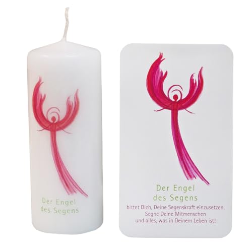 Segenskerze - Engelkerze des Segens - 12 cm pink als Segensgeschenk für Frauen, Freunde zu Weihnachten, Geburtstag, Ostern, als Danke Geschenk Segenskerze - Engelkerze des Segens - 12 cm pink als Segensgeschenk für Frauen, Freunde zu Weihnachten, Geburtstag, Ostern, als Danke Geschenk von Herzmensch