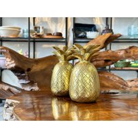 Kerzenständer/Kerzenhalter Goldene Ananas Handarbeit Aus India Dekoration Gold Tischdekoration Kerzen Homedecor Geschenkidee von HerzstueckeABG