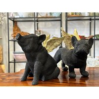 Schwein Mit Flügeln/Figur Engel Hund Statue Dekoration Tischdekoration Homedecor Design Geschenk von HerzstueckeABG