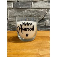 Kleine Auszeit - Kleines Kerzenglas Kerze Im Glas Geschenk Mitbringsel Garten Balkon Terrasse Kleine Auszeit - Kleines Kerzenglas Kerze Im Glas Geschenk Mitbringsel Garten Balkon Terrasse von HerzstueckevonJulia