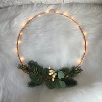 Türkranz | Kranz Metallring Wanddeko |Eukalyptus Weihnachten Weihnachtskranz von HerzundHandDesign