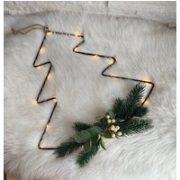 Türkranz | Kranz Metallring Wanddeko |Weihnachten Tannenbaum von HerzundHandDesign