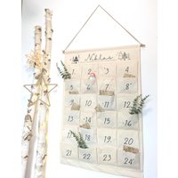 Adventskalender Zum Befüllen | Personalisierter Stoff Kinder Namen Aufhängen|xxl Adventskalender Zum Befüllen | Personalisierter Stoff Kinder Namen Aufhängen|xxl von HerzwerkbySandra