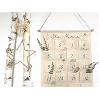 Adventskalender Zum Befüllen | Personalisierter Stoff Wand Aufhängen Xxl Adventskalender Zum Befüllen | Personalisierter Stoff Wand Aufhängen Xxl von HerzwerkbySandra