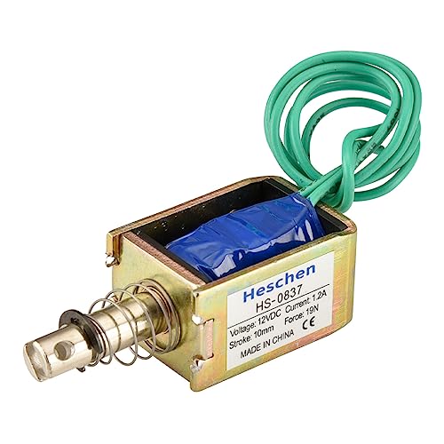 Hechen Magnet-Elektromagnetnetz, HS-0837, DC12V 19N, 10mm Hub, Push Pull Typ offener Rahmen von Heschen