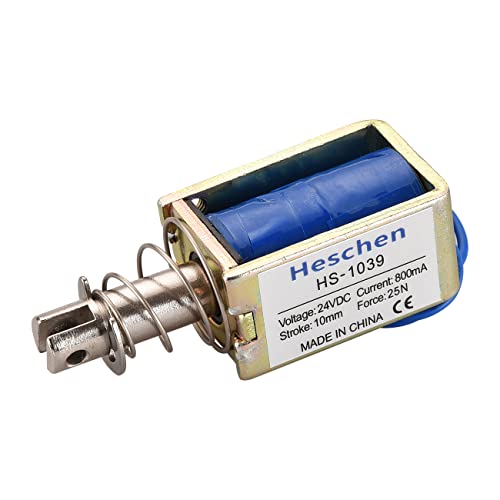 Hechen Elektromagnet, HS-1039, DC24V, 25N, 10mm Hub, Push Pull Typ, Open Frame Türschloss von Heschen