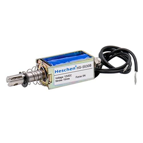 Heschen Magnet Elektromagnet HS-0530B DC12V 5N 10mm Hub Push Pull Typ offener Rahmen von Heschen