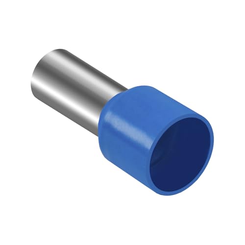 Heschen 100 Stück Kabelendklemme E16-12 AWG 6/16mm² Draht Kupfer Crimpverbinder Vinyl isoliert blau von Heschen