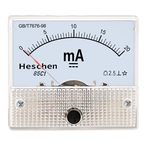 Heschen 85C1-20mA Rechteck Panel montiert Strommesser Amperemeter Tester DC 0-20mA Klasse 2,5 weiß Heschen 85C1-20mA Rechteck Panel montiert Strommesser Amperemeter Tester DC 0-20mA Klasse 2,5 weiß von Heschen