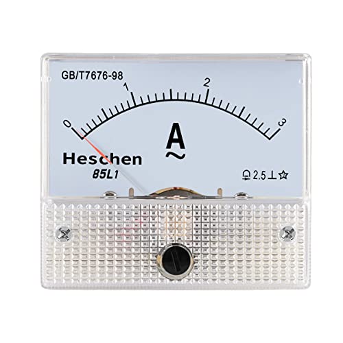 Heschen 85l1-3A Rechteck Panel montiert Strom Meter Tester Amperemeter AC 0-3A Klasse 2.5 weiß Heschen 85l1-3A Rechteck Panel montiert Strom Meter Tester Amperemeter AC 0-3A Klasse 2.5 weiß von Heschen