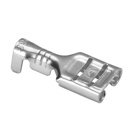 Heschen Flachsteckverbinder, 6,3 mm Crimpanschluss, nicht isoliert, 100 Stück von Heschen