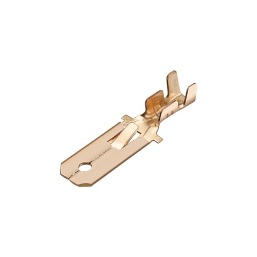 Heschen Flachstecker-Schnellverbinder 6,3 mm Crimpverbinder, nicht isoliert, 100 Stück von Heschen