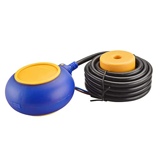 Heschen Runder Schwimmerschalter, 4M Kabel, Wasserstandskontrolle für Wassertank, Sumpfpumpe von Heschen