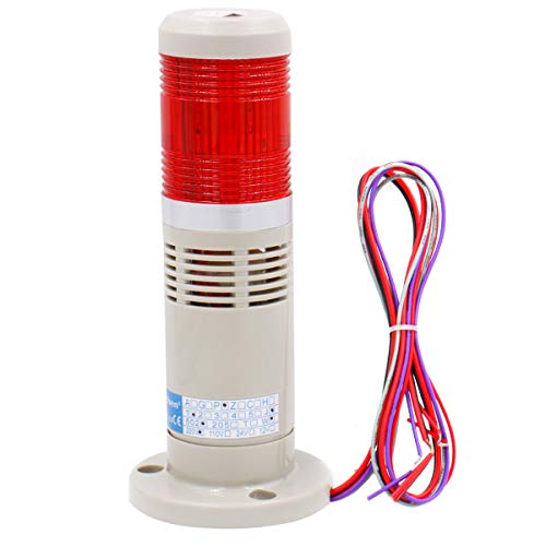 Heschen Signalleuchte Turm Stapel Licht 220V AC Industrie Buzzer Rot LED Alarm Warnlicht Blitzlicht von Heschen