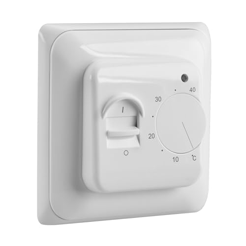 Heschen Strahlungsheizthermostat, HS-J01,AC230V 16A, Manueller Thermostatregler zur Steuerung elektrischer Heizgeräte von Heschen