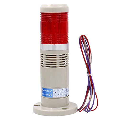 Heschen Turm-Stapel-Licht 24V DC Industriel Rot LED Alarm Warnsignal Kontinuierlich von Heschen